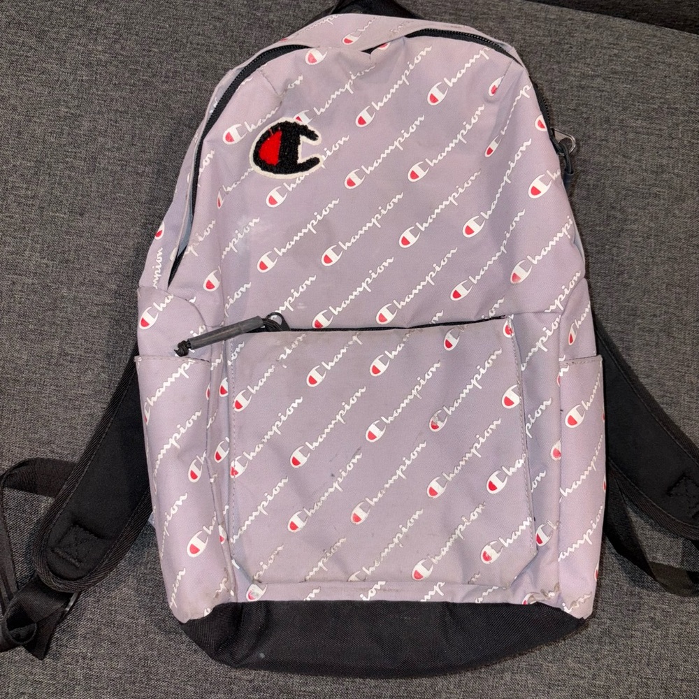 Mini Champion Logo Patterned Backpack In Lavender… - image 1